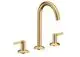AXOR-HG-AXOR-One-3-Loch-Waschtischarmatur-170-mit-Push-Open-Ablaufgarnitur-Brushed-Gold-Optic-48050250 gallery number 1